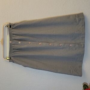 Vintage Polyester 70's Skirt w Pockets Elastic Waistband 14